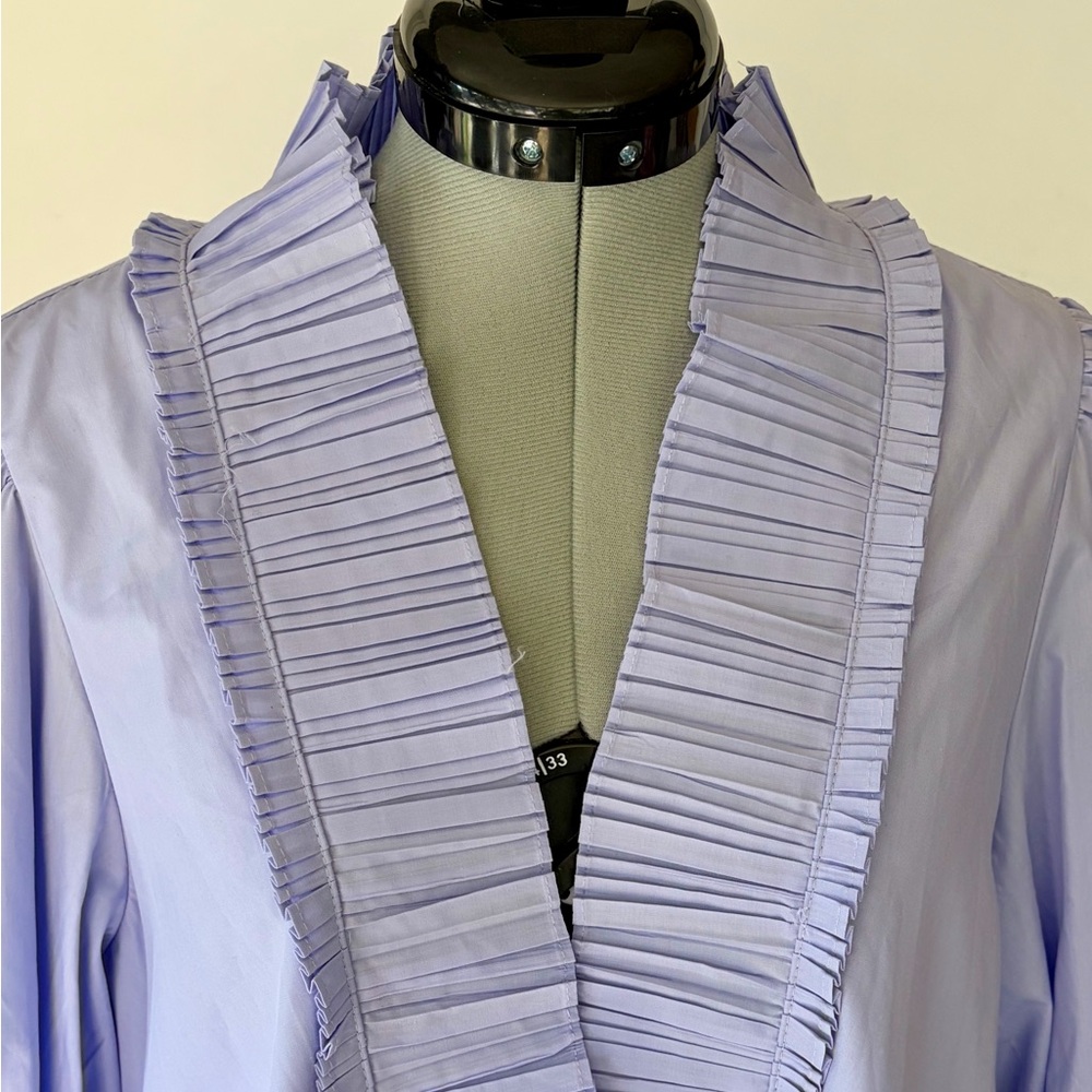 Sovere Studio NWOT Rapture Shift Pleated V-Neck Mini, Lavender, szS - Picture 4 of 15
